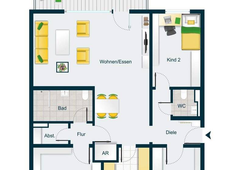 Wohnung zum Kauf 329.000 € 4 Zimmer 94 m² EG Hangelar Sankt Augustin / Hangelar 53757