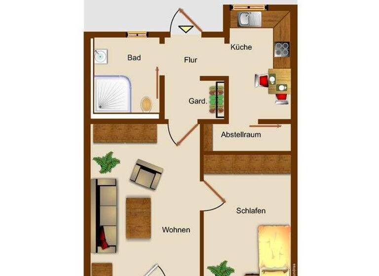 Wohnung zum Kauf 2 Zimmer 52,2 m² Varel 26316