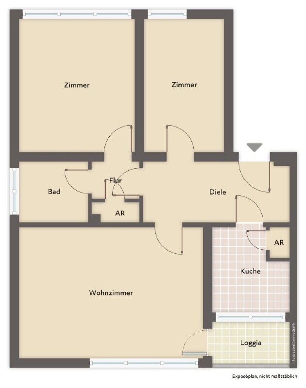 Wohnung zum Kauf 229.900 € 3 Zimmer 76,7 m²<br/>Wohnfläche 1.<br/>Geschoss Höhenberg Köln 51103