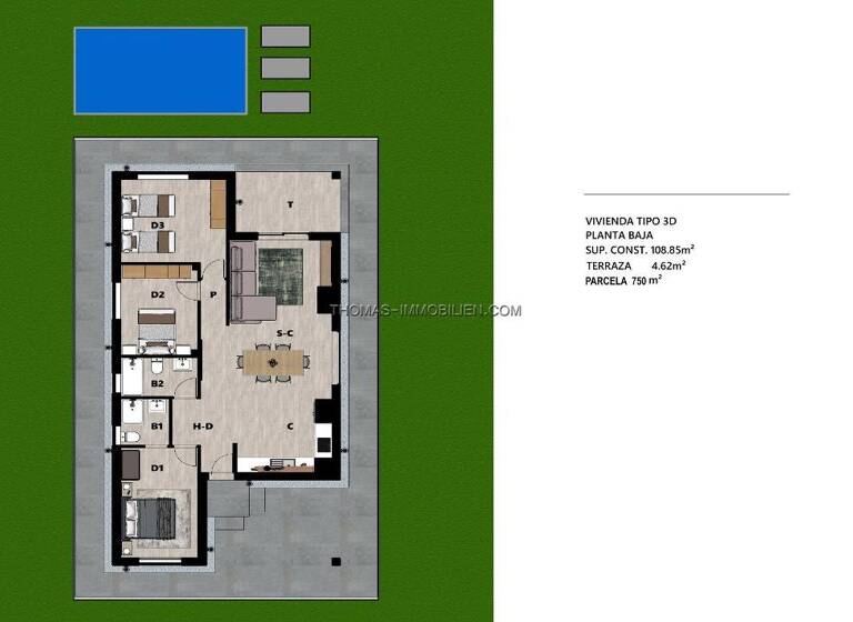 Villa zum Kauf 289.000 € 4 Zimmer 108 m² 750 m² Grundstück Moratalla 30440