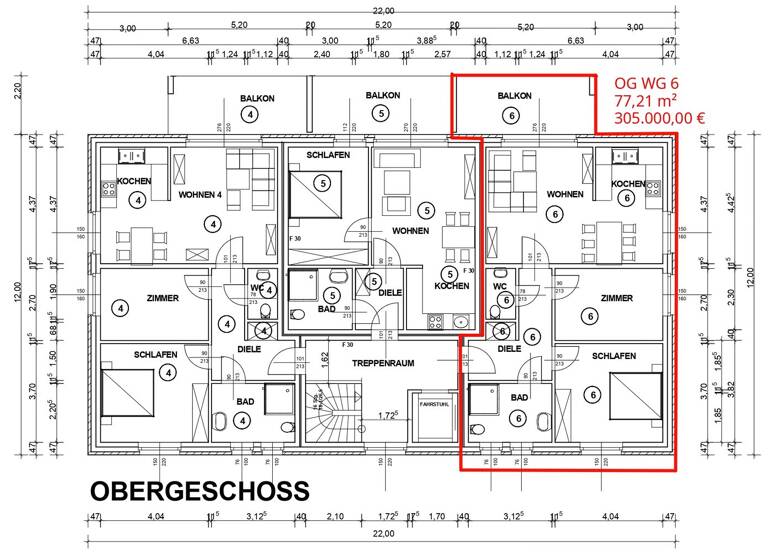 Wohnung zum Kauf provisionsfrei als Kapitalanlage geeignet 305.000 € 3 Zimmer 77,2 m² Clarholz Herzebrock-Clarholz 33442