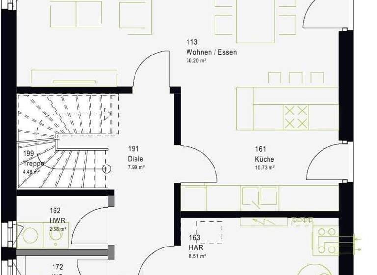 Einfamilienhaus zum Kauf provisionsfrei 430.559 € 4,5 Zimmer 134,4 m² 420 m² Grundstück Freistett Rheinau 77866
