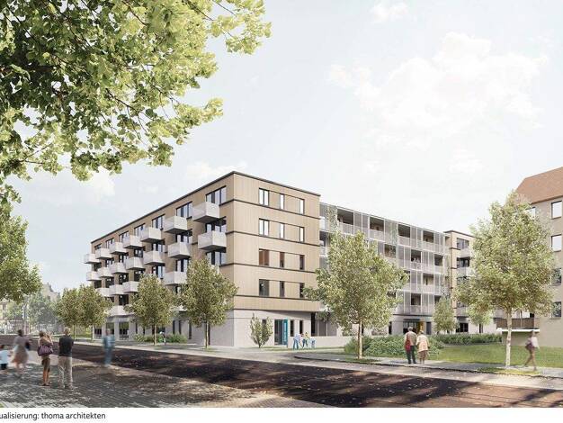 Wohnung zur Miete 599 € 2 Zimmer 47,9 m² 1. Geschoss Kieler Str. 90 Mockau-Nord Leipzig 04357