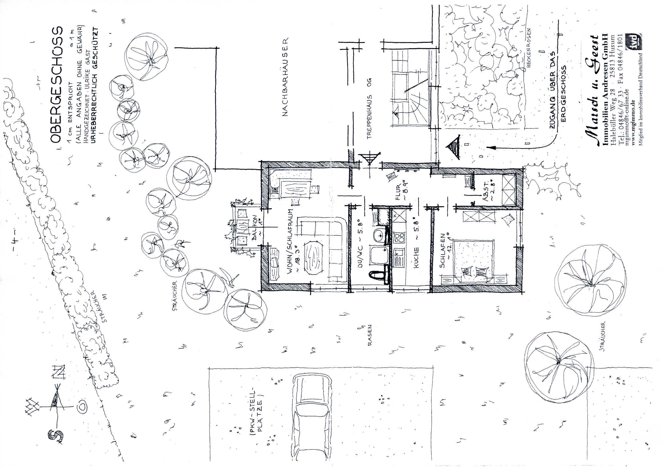 Wohnung zum Kauf 210.000 € 2 Zimmer 55 m²<br/>Wohnfläche 1.<br/>Geschoss ab sofort<br/>Verfügbarkeit Uthlandestraße 51 Pellworm 25849