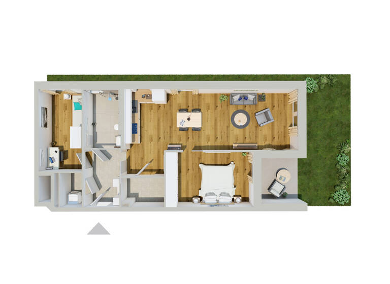Wohnung zur Miete 1.225 € 3 Zimmer 87,2 m²<br/>Wohnfläche EG<br/>Geschoss Deggendorf Deggendorf 94469