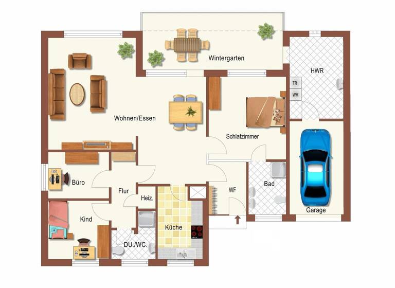 Einfamilienhaus zur Miete 1.250 € 4 Zimmer 133 m²<br/>Wohnfläche 587 m²<br/>Grundstück ab sofort<br/>Verfügbarkeit Ofen Ofen/Bad Zwischenahn 26160