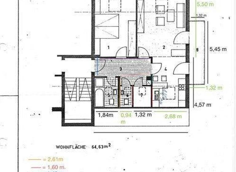 Wohnung zum Kauf provisionsfrei 198.000 € 2 Zimmer 64,6 m² 2. Geschoss Offenbach An Der Queich 76877