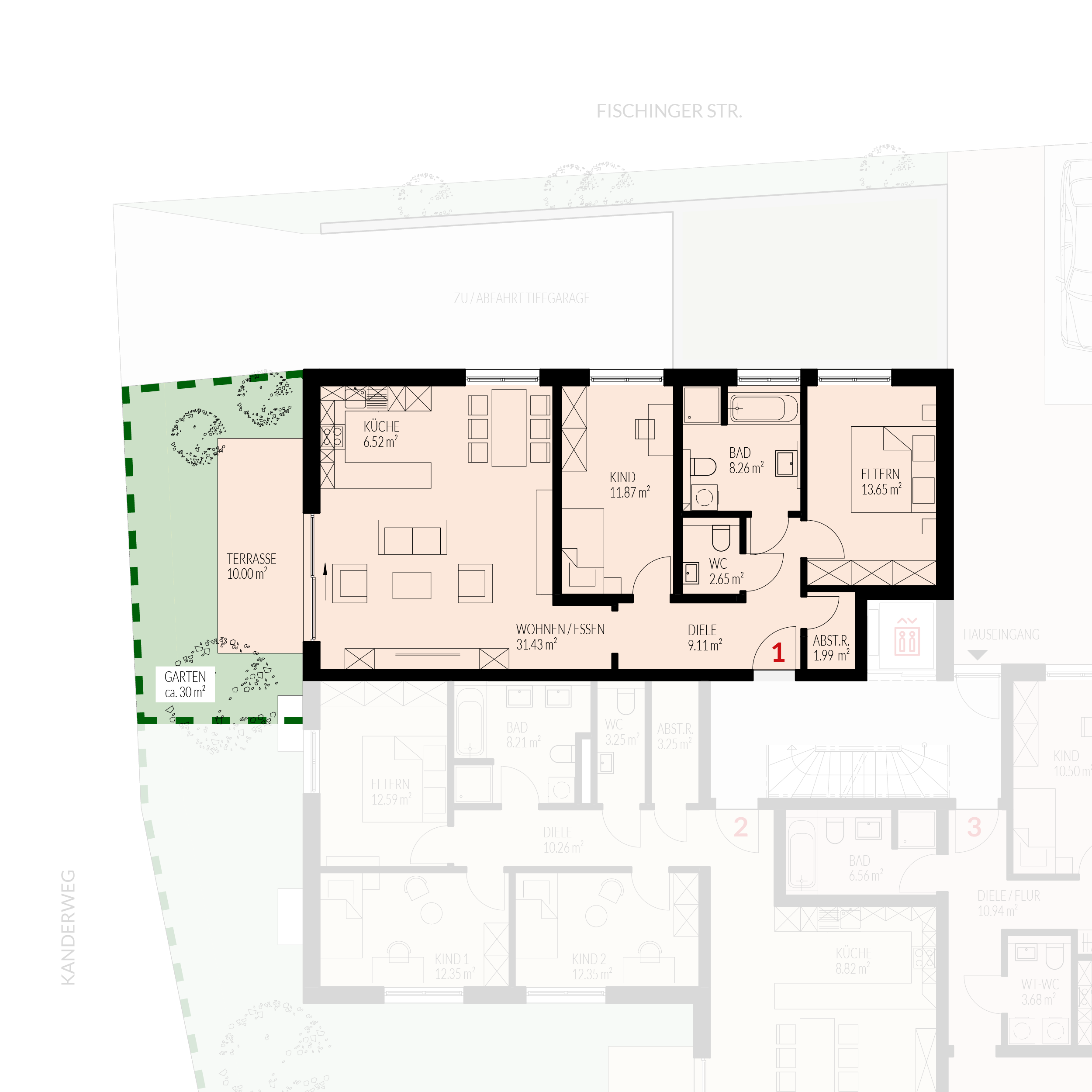 Wohnung zum Kauf provisionsfrei 430.000 € 3 Zimmer 82,2 m²<br/>Wohnfläche Fischingerstraße 15 Binzen 79589