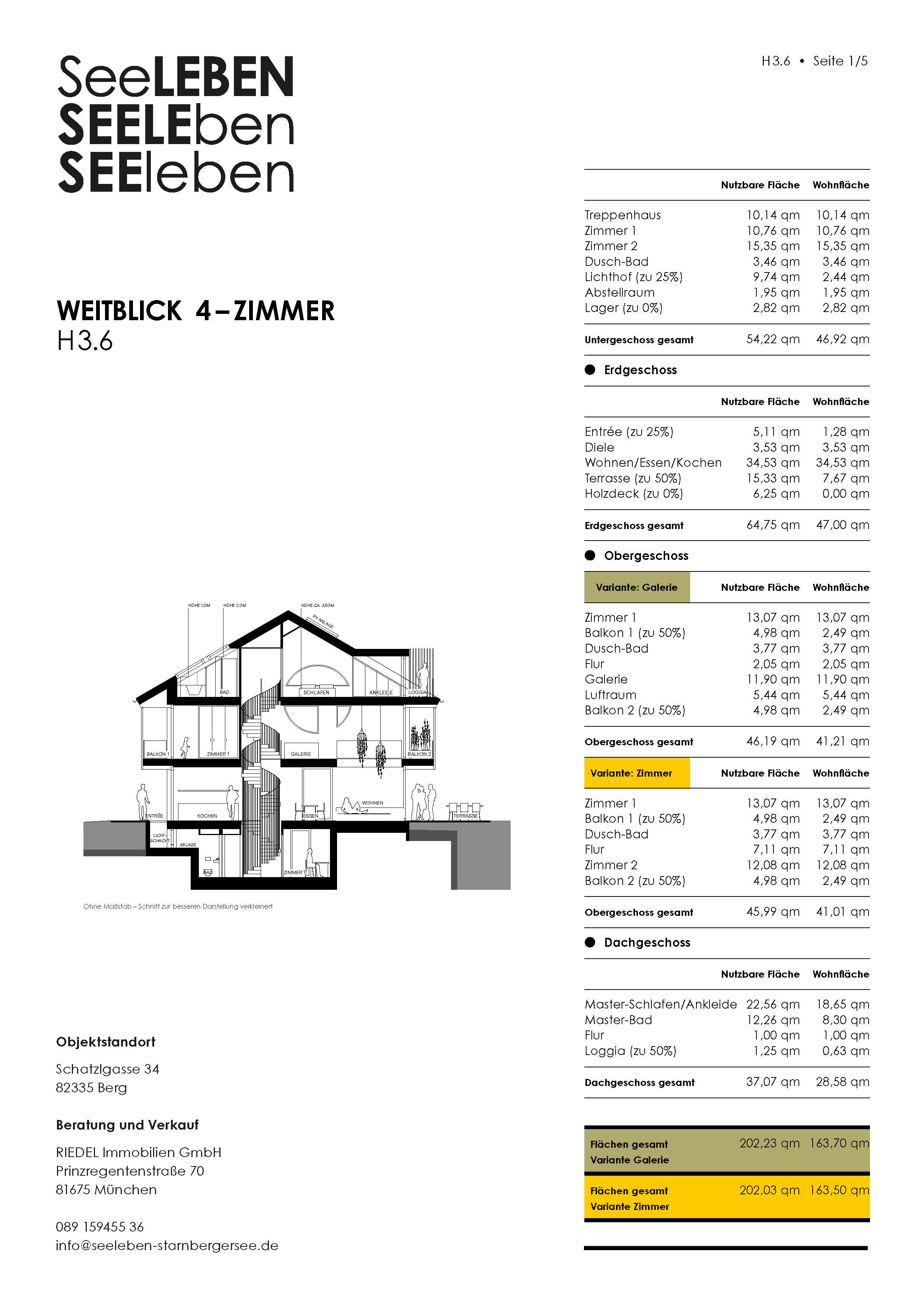 Reihenendhaus zum Kauf provisionsfrei 1.640.000 € 6 Zimmer 163,5 m²<br/>Wohnfläche 6.219 m²<br/>Grundstück Berg Berg 82335