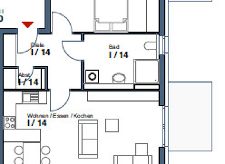 Penthouse zur Miete 1.030 € 2 Zimmer 84,4 m²<br/>Wohnfläche ab sofort<br/>Verfügbarkeit Roßfeld Crailsheim 74564