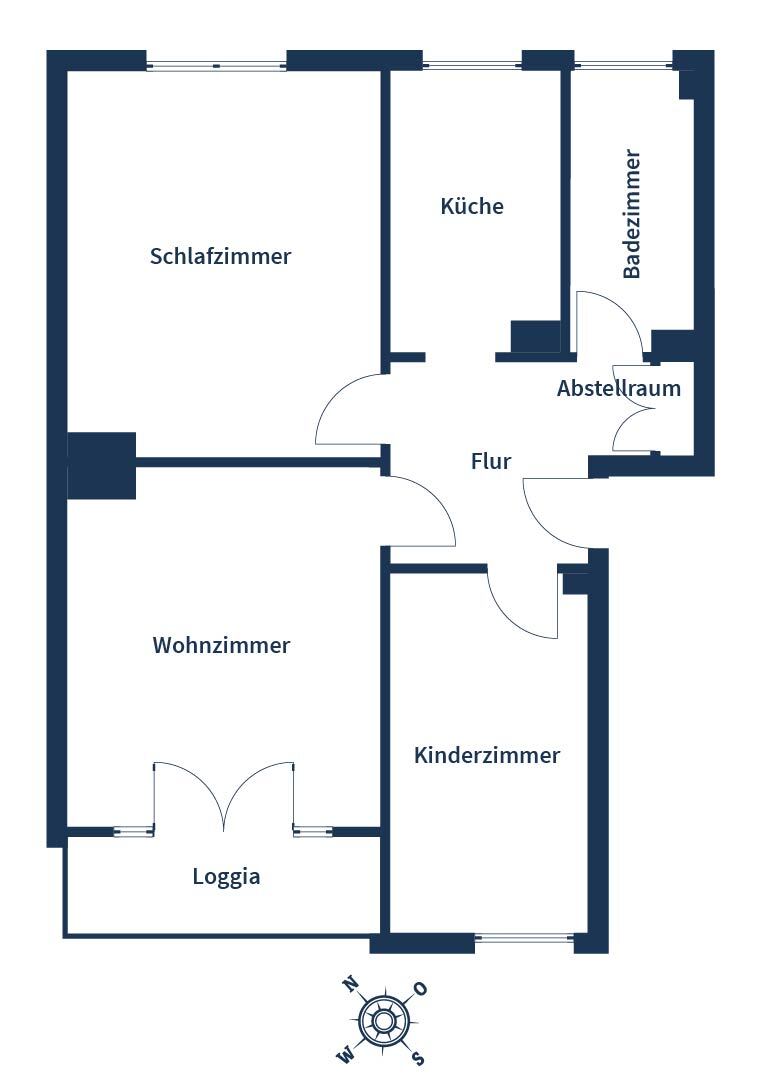 Wohnung zum Kauf 130.000 € 3 Zimmer 60 m²<br/>Wohnfläche 4.<br/>Geschoss Hardterbroich - Pesch Mönchengladbach 41065