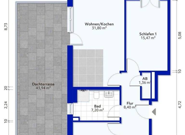 Terrassenwohnung zum Kauf 379.000 € 4 Zimmer 103 m² 4. Geschoss Kaltenkirchen 24568