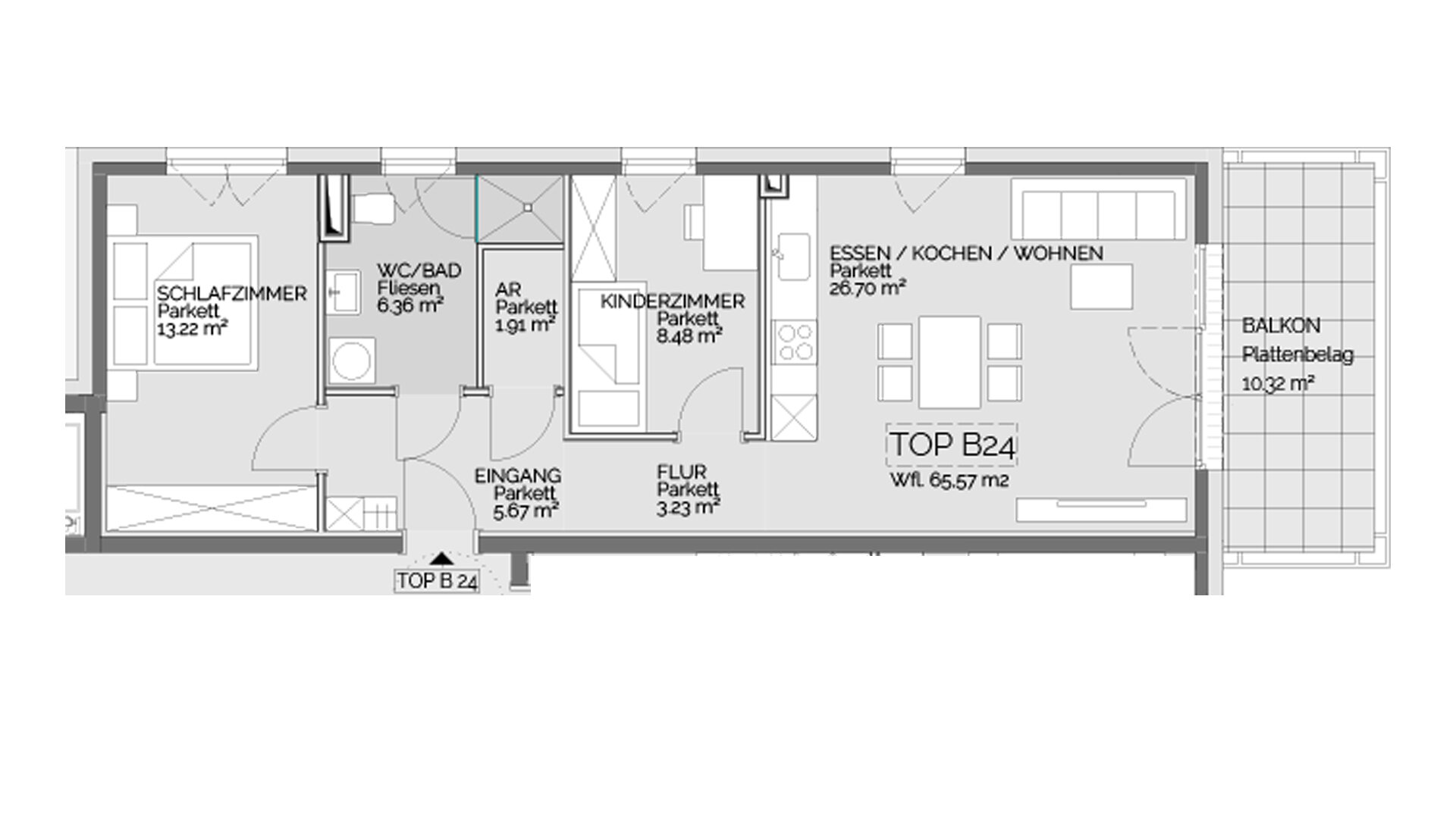 Wohnung zum Kauf 269.000 € 3 Zimmer 65,6 m²<br/>Wohnfläche Liezen 8940