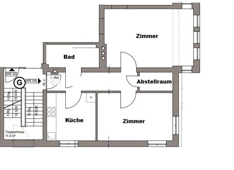 Wohnung zum Kauf 279.000 € 2 Zimmer 62 m² Stadtmitte Rostock 18055