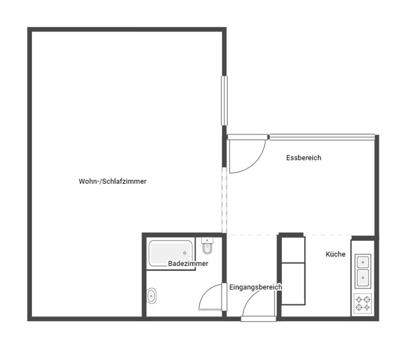 Wohnung zum Kauf 72.000 € 1,5 Zimmer 43,7 m²<br/>Wohnfläche 3.<br/>Geschoss ab sofort<br/>Verfügbarkeit Ende Herdecke 58313