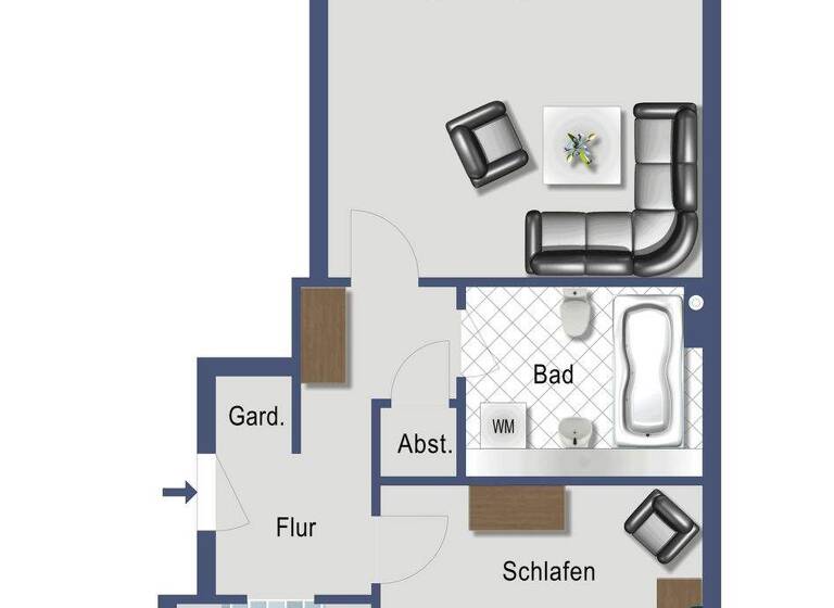 Wohnung zur Miete 1.190 € 2 Zimmer 55 m² EG frei ab 01.03.2026 Wiesentalstraße 24 St Johannis Nürnberg 90419
