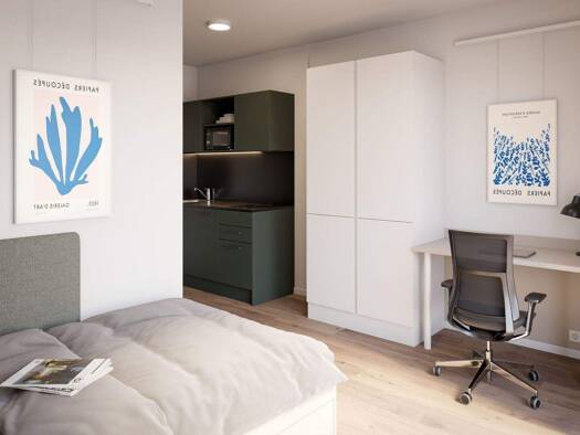 Wohnung zur Miete - Erstbezug 1.013 € 1 Zimmer 28 m² frei ab sofort Markgrafendamm 8 Friedrichshain Friedrichshain-Kreuzberg 10245