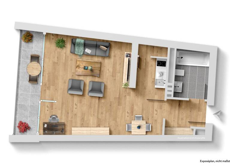 Studio zum Kauf 130.000 € 1 Zimmer 43 m² Coerde Münster 48157