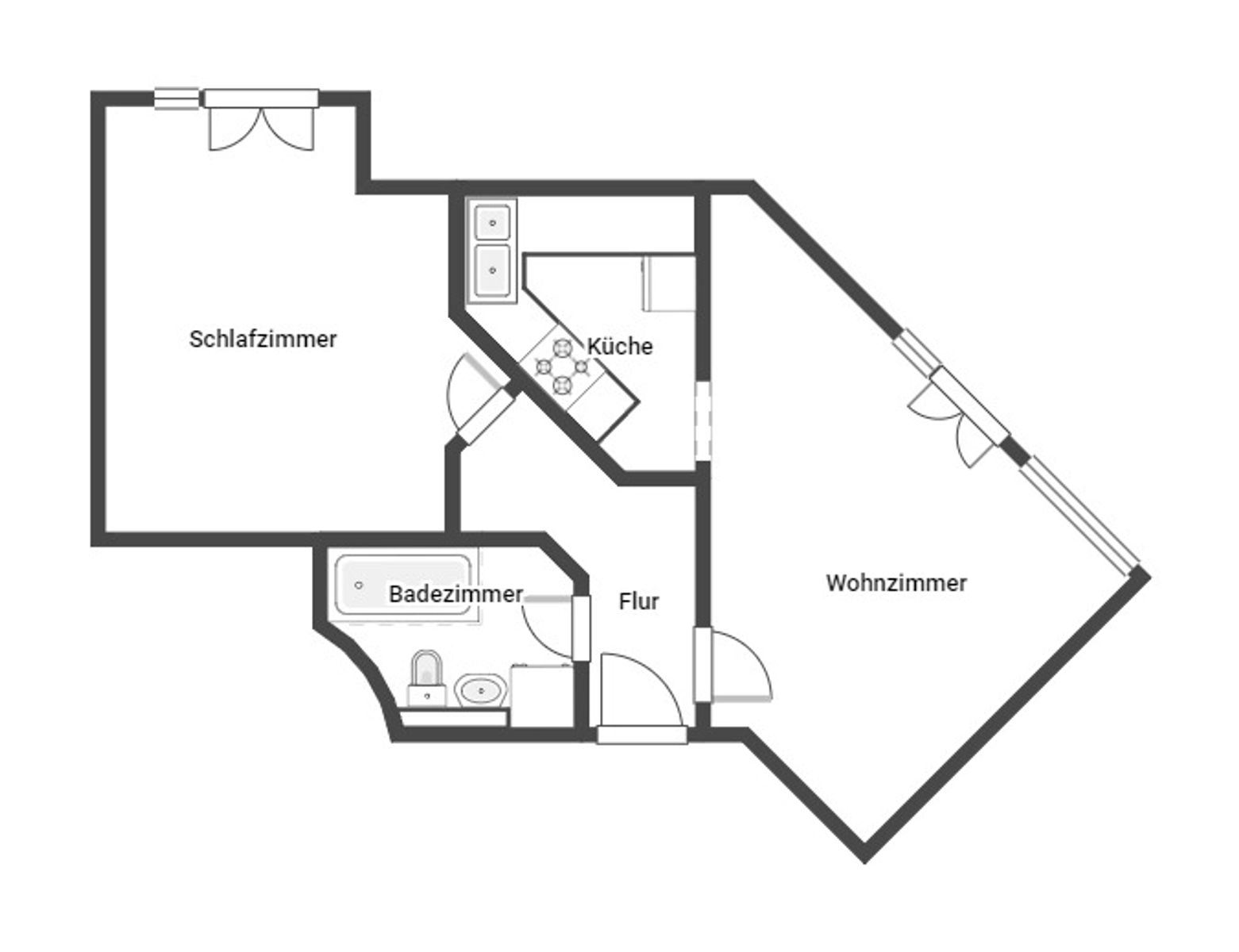 Wohnung zum Kauf 110.000 € 2 Zimmer 45,4 m²<br/>Wohnfläche 3.<br/>Geschoss Seefeld Werneuchen 16356