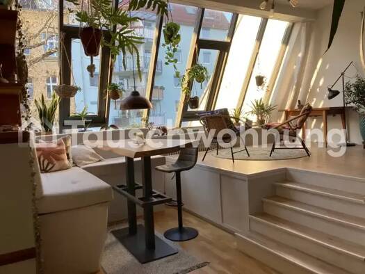 Wohnung zur Miete Tauschwohnung 565 € 1,5 Zimmer 91 m² 2. Geschoss Südvorstadt Leipzig 04275