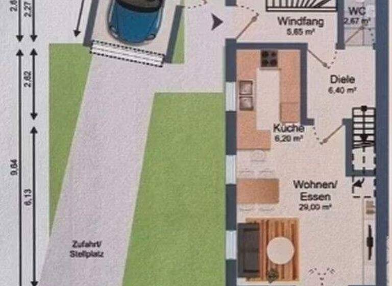 Doppelhaushälfte zum Kauf provisionsfrei 545.000 € 4 Zimmer 105 m² 300 m² Grundstück Sportplatzstraße 5 Weil 86947