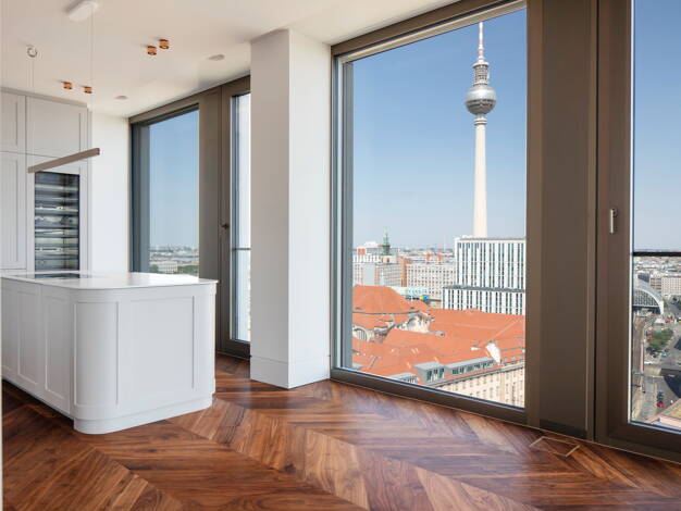 Wohnung zum Kauf provisionsfrei 2.999.500 € 3 Zimmer 189,7 m² 19. Geschoss Voltairestraße 11 Mitte Berlin 10179