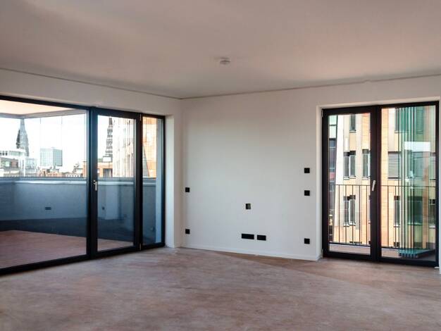Wohnung zur Miete - Erstbezug 3.934 € 3 Zimmer 113 m² 10. Geschoss Überseeallee 2a Hamburg 20457