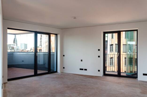 Wohnung zur Miete - Erstbezug 4.159 € 3 Zimmer 113 m² 10. Geschoss Überseeallee 2a HafenCity Hamburg 20457