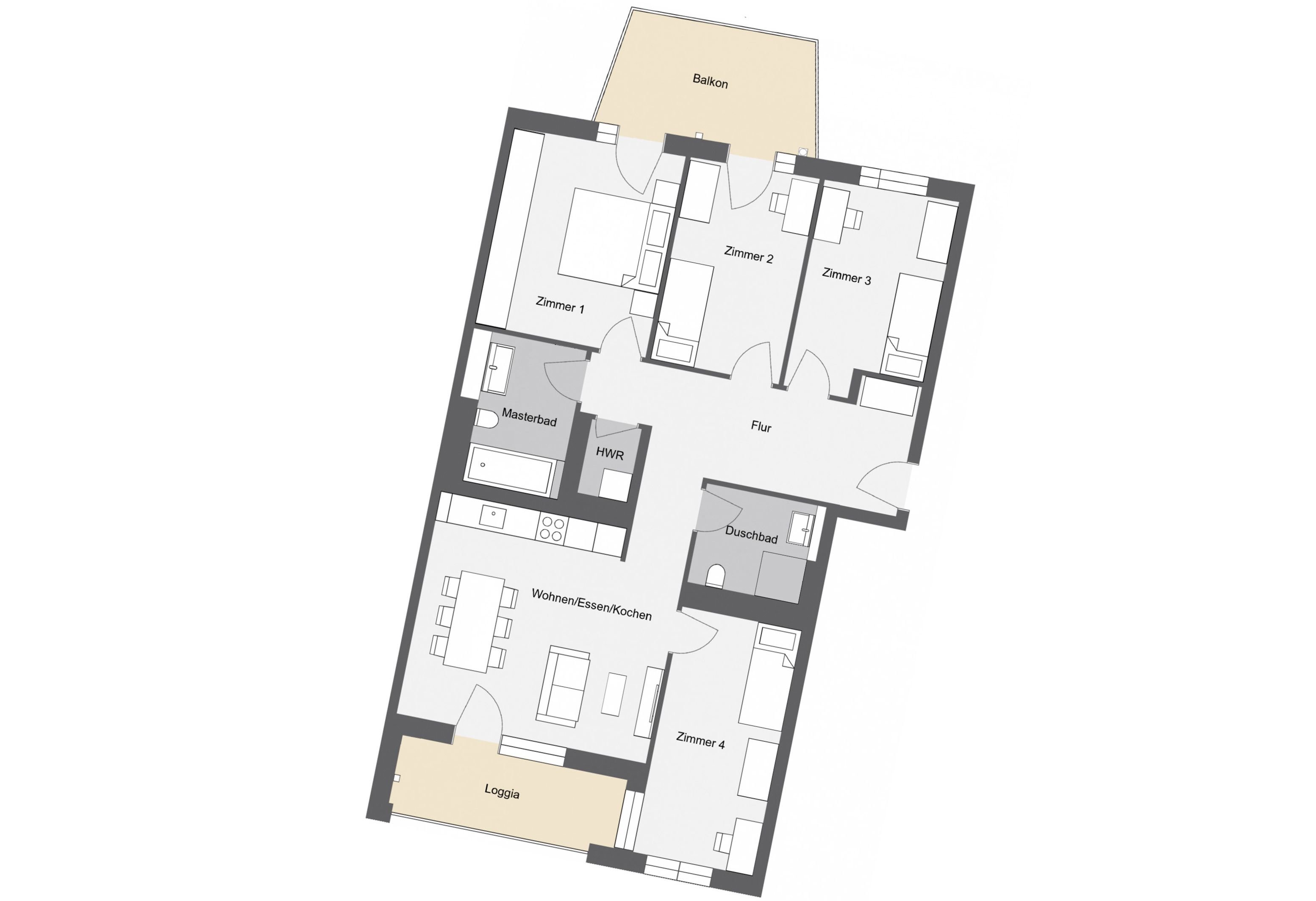 Wohnung zur Miete 1.820 € 5 Zimmer 111,5 m²<br/>Wohnfläche 3.<br/>Geschoss Geschwister-Grünbaum-Straße 17 Kaefertal - Süd Mannheim 69308