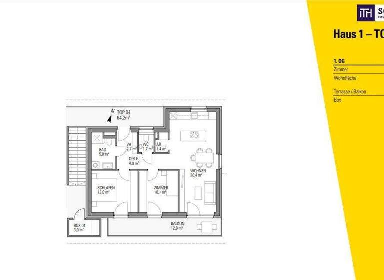 Wohnung zum Kauf - Erstbezug 277.900 € 3 Zimmer 64 m² 1. Geschoss Zirbenweg Kalsdorf bei Graz 8401