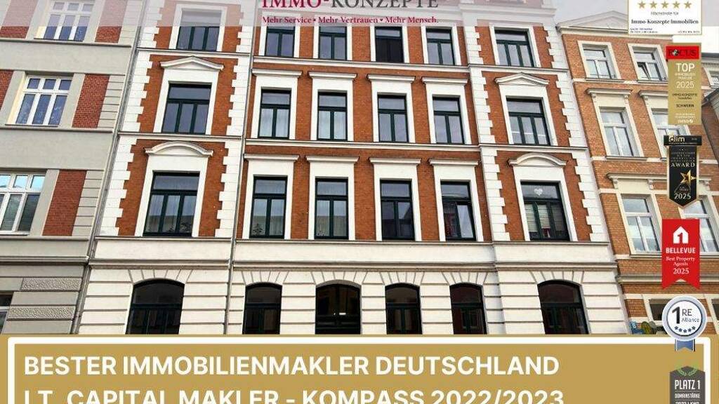 WG-Zimmer zum Kauf 257.067 € 3 Zimmer 86,2 m² 1. Geschoss Werderstraße 8 Werdervorstadt Schwerin 19055