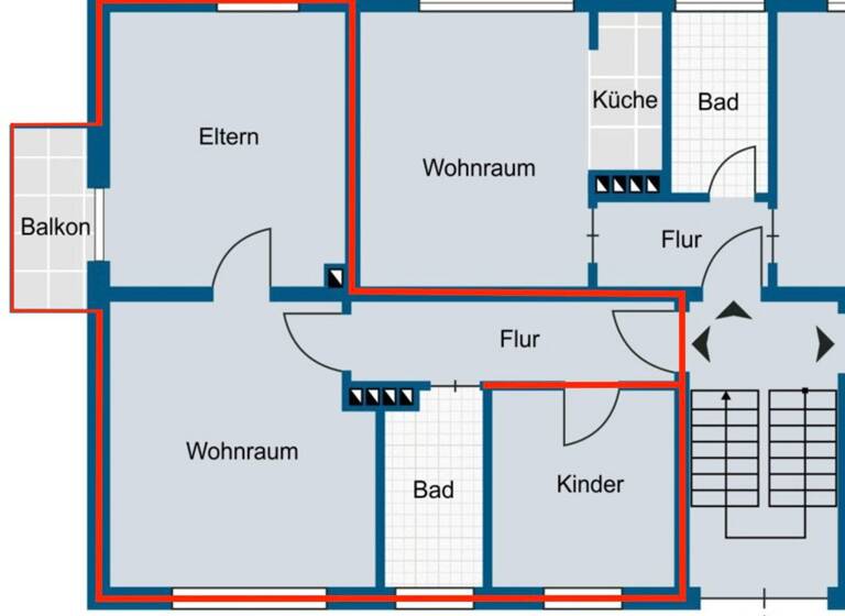 Wohnung zum Kauf 130.000 € 3 Zimmer 61,9 m²<br/>Wohnfläche Dachgeschoss<br/>Geschoss Lingen Lingen 49809
