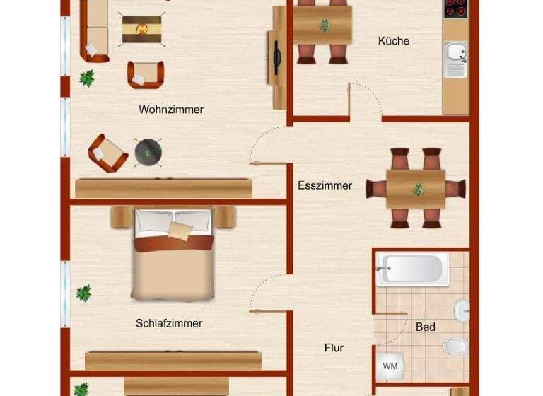 Wohnung zur Miete 599 € 3 Zimmer 85,1 m² 2. Geschoss Friedrich-List-Straße 18 Galgenberg Hameln 31789