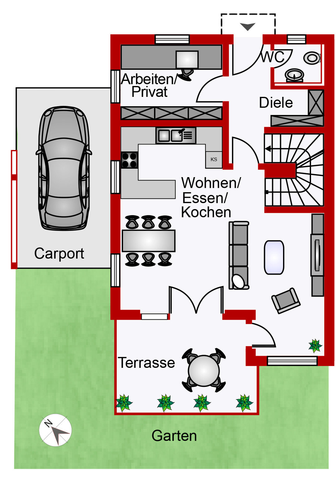 Doppelhaushälfte zum Kauf 945.000 € 4 Zimmer 129,7 m²<br/>Wohnfläche 289,5 m²<br/>Grundstück Benediktbeuern Benediktbeuern 83671