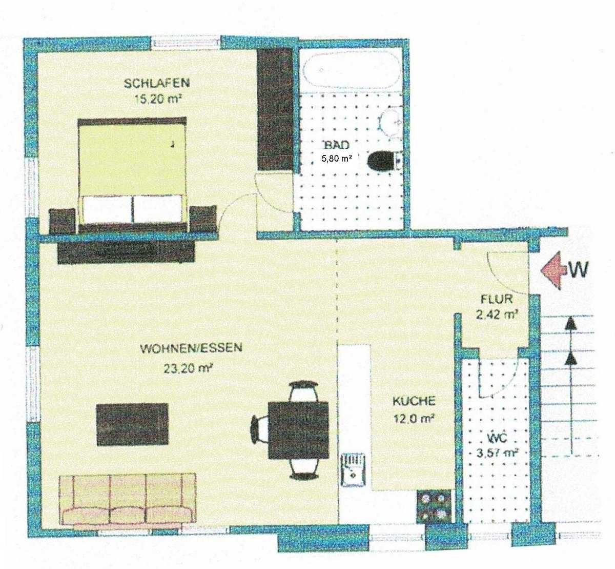 Wohnung zur Miete 620 € 2 Zimmer 62 m²<br/>Wohnfläche 1.<br/>Geschoss ab sofort<br/>Verfügbarkeit Unterwaldhausen Unterwaldhausen 88379