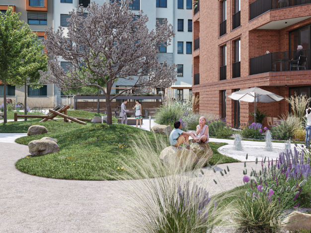 Wohnung zum Kauf - Neubau provisionsfrei 1.048.000 € 4 Zimmer 108,5 m² 2. Geschoss Eugen-Martin-Straße 19a Brühl Freiburg im Breisgau 79106