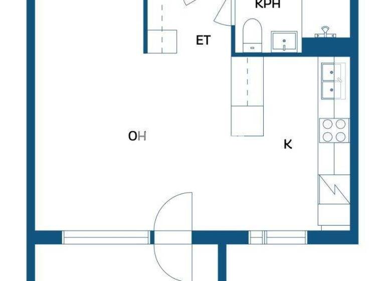 Studio zum Kauf 45.000 € 1 Zimmer 30 m² 1. Geschoss Suurpäänkatu 6 Turku 20610