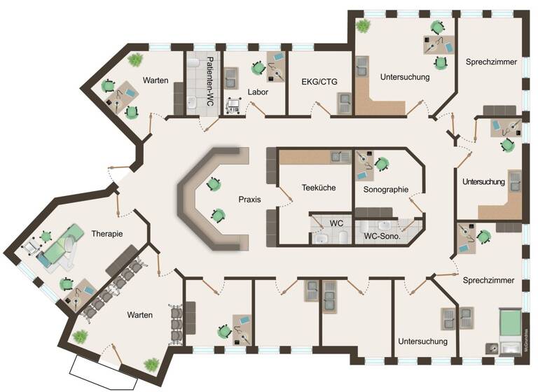 Praxisfläche zur Miete 15 Zimmer Neuenkirchen 48485