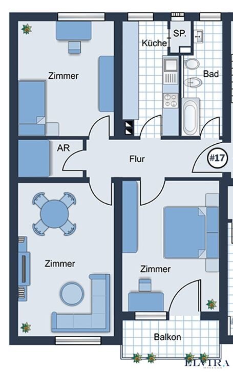 Wohnung zum Kauf 1.150.000 € 3 Zimmer 86,6 m²<br/>Wohnfläche 2.<br/>Geschoss Neuschwabing München 80801