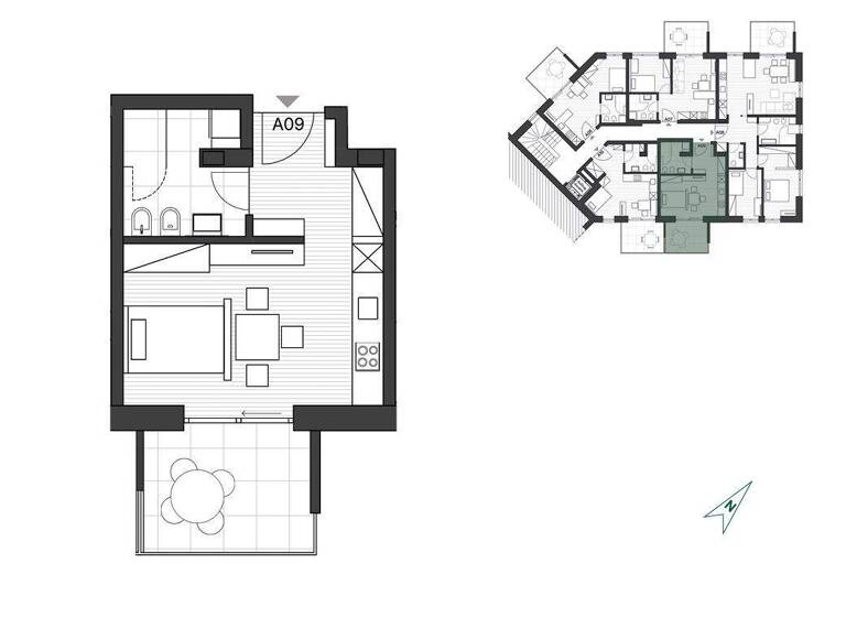 Studio zum Kauf 285.000 € 1 Zimmer 30,4 m² 2. Geschoss Plosestraße 38 Brixen 39042