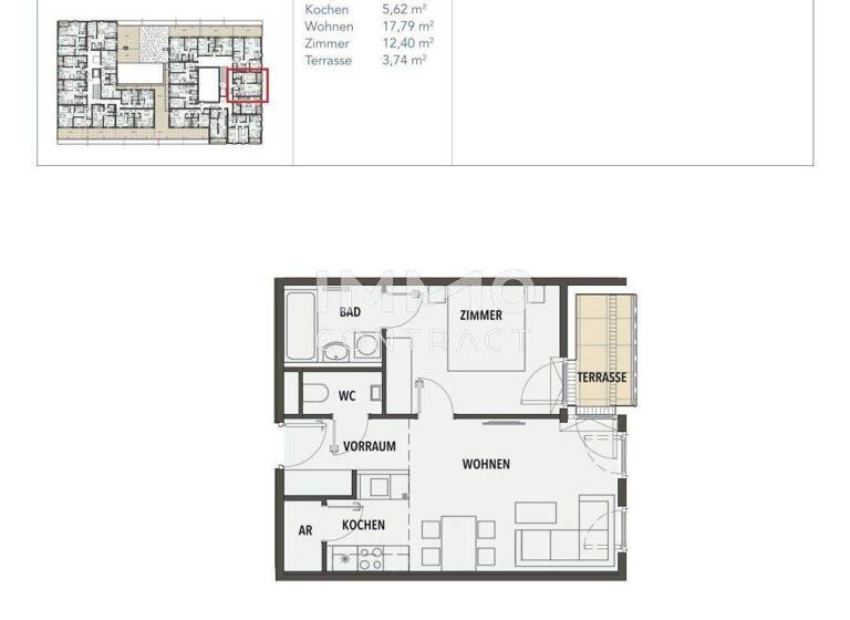 Wohnung zum Kauf - Erstbezug 251.900 € 2 Zimmer 46,3 m² frei ab sofort Wien 1210