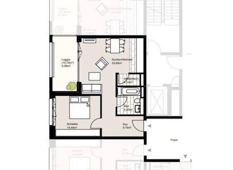 Wohnung zur Miete 1.282 € 2 Zimmer 60,3 m² 4. Geschoss frei ab 01.05.2026 Nagelsweg 22g St. Georg Hamburg 20097