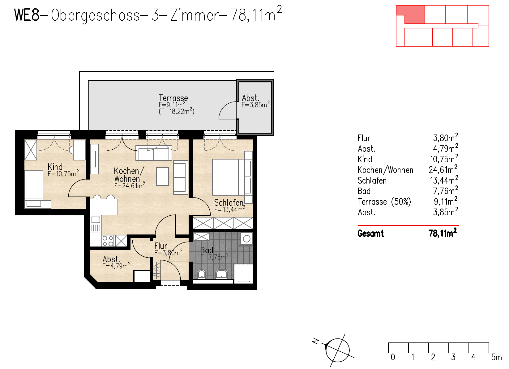 Penthouse zum Kauf provisionsfrei 294.150 € 3 Zimmer 78,1 m²<br/>Wohnfläche 1.<br/>Geschoss Bremerstraße 27 Twistringen Twistringen 27239