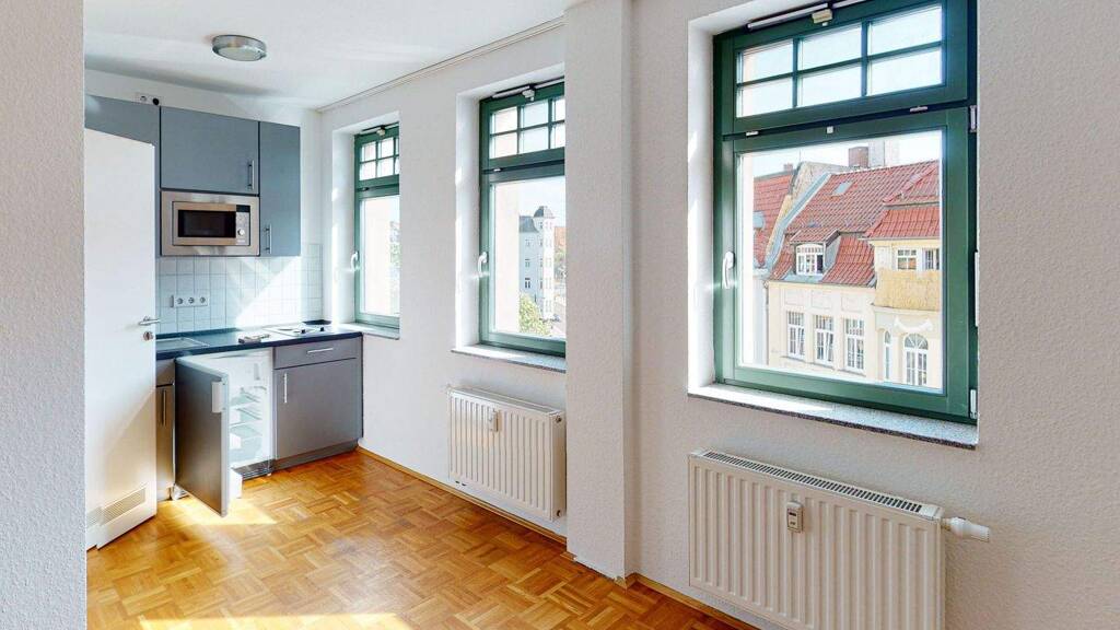 Studio zur Miete 405 € 1 Zimmer 34 m² 4. Geschoss Ludwig-Wucherer-Straße 87 Paulusviertel Halle (Saale) 06108