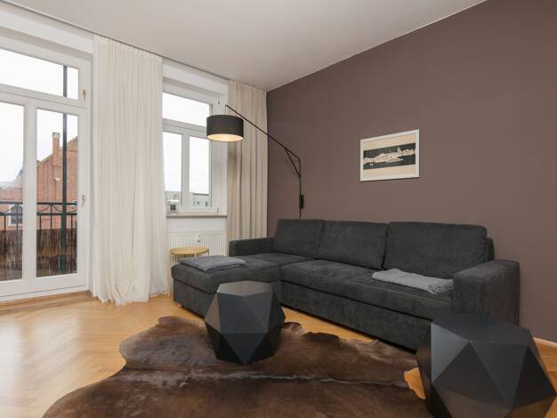 Wohnung zur Miete Wohnen auf Zeit 1.690 € 2 Zimmer 76 m² frei ab sofort Zentrum-Südost Leipzig 04103