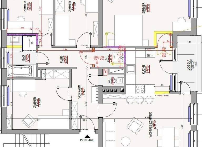 Wohnung zur Miete 1.430 € 5 Zimmer 116,1 m² EG Maxglan Salzburg 5020