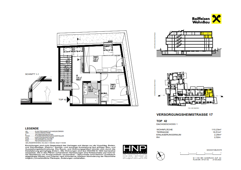 Wohnung zum Kauf provisionsfrei 943.900 € 4 Zimmer 110,2 m²<br/>Wohnfläche 4.<br/>Geschoss Wien 1130