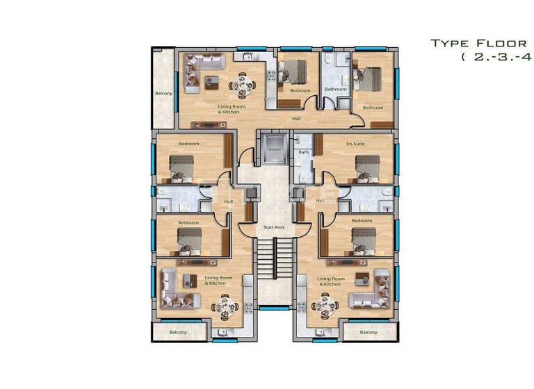Wohnung zum Kauf 167.000 € 4 Zimmer 110 m² 1. Geschoss Gazimagusa 99500