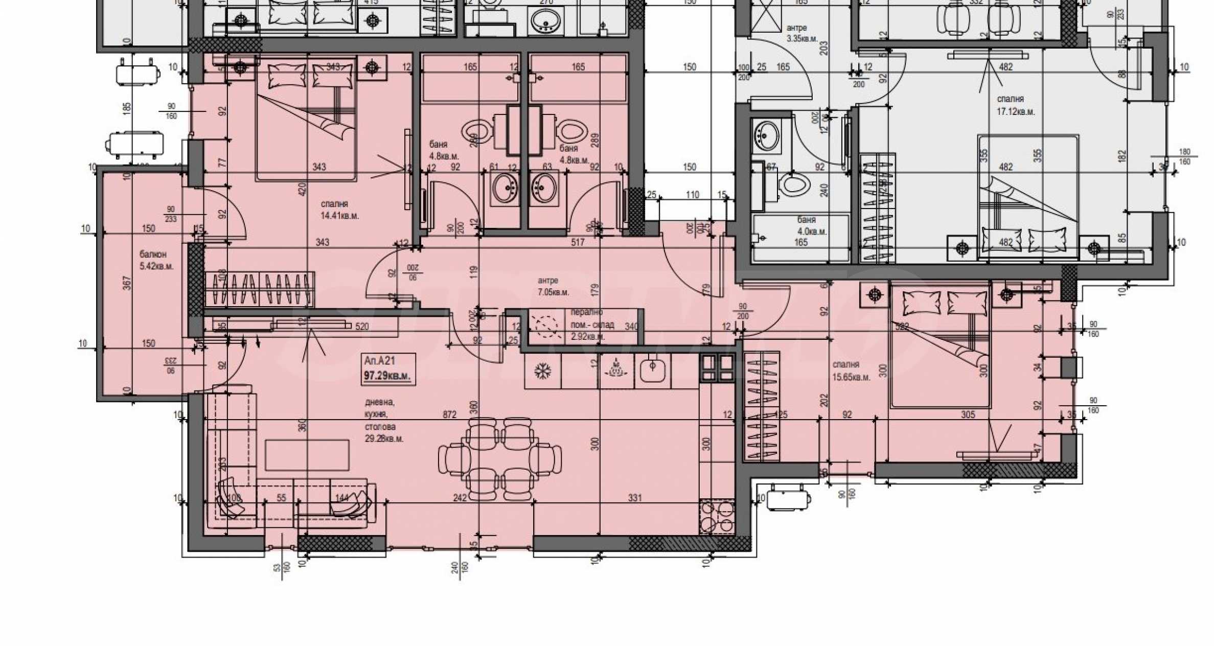 Studio zum Kauf 142.000 € 3 Zimmer 114,5 m²<br/>Wohnfläche Plovdiv