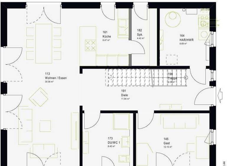 Einfamilienhaus zum Kauf - Erstbezug provisionsfrei 765.000 € 6 Zimmer 186 m² 450 m² Grundstück Nieder-Florstadt Florstadt 61197